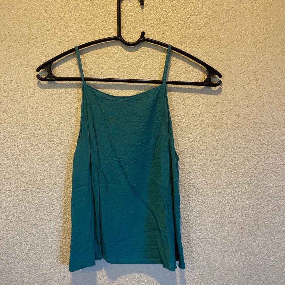 Green high necked tank